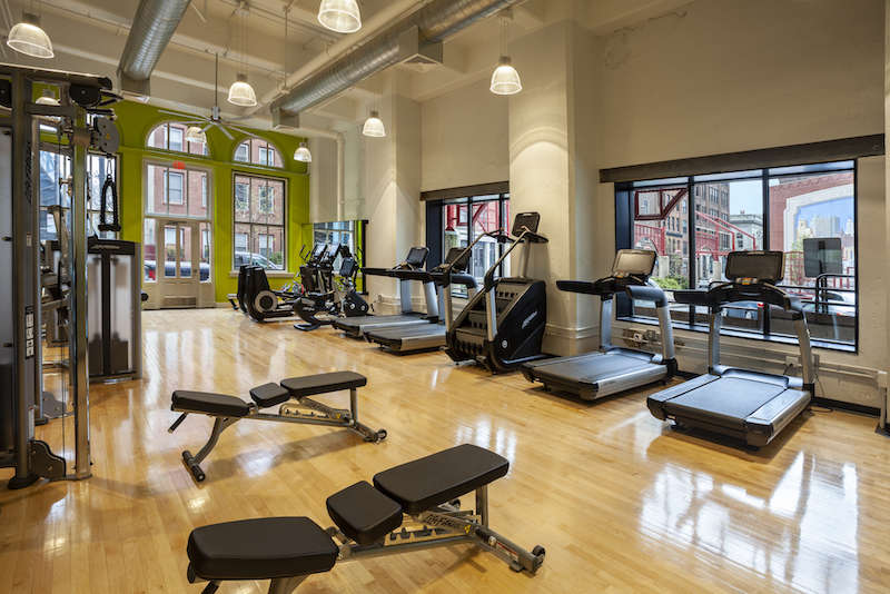 MetroFit, on-site fitness center for Reinhold Residential